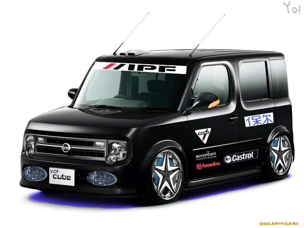 Обои Nissan cube Автомобили Виртуальный тюнинг, обои для рабочего стола,  фотографии nissan, cube, автомобили, datsun Обои для рабочего стола,  скачать обои картинки заставки на рабочий стол.